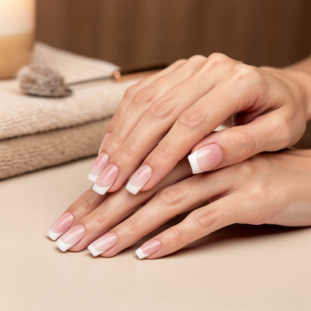 Pink & White Ombre Full Set