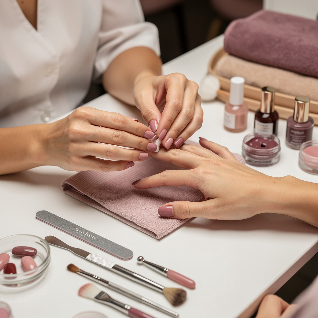 Crystal Beauty nail salon team providing expert acrylic and gel nail services in Fargo, ND
