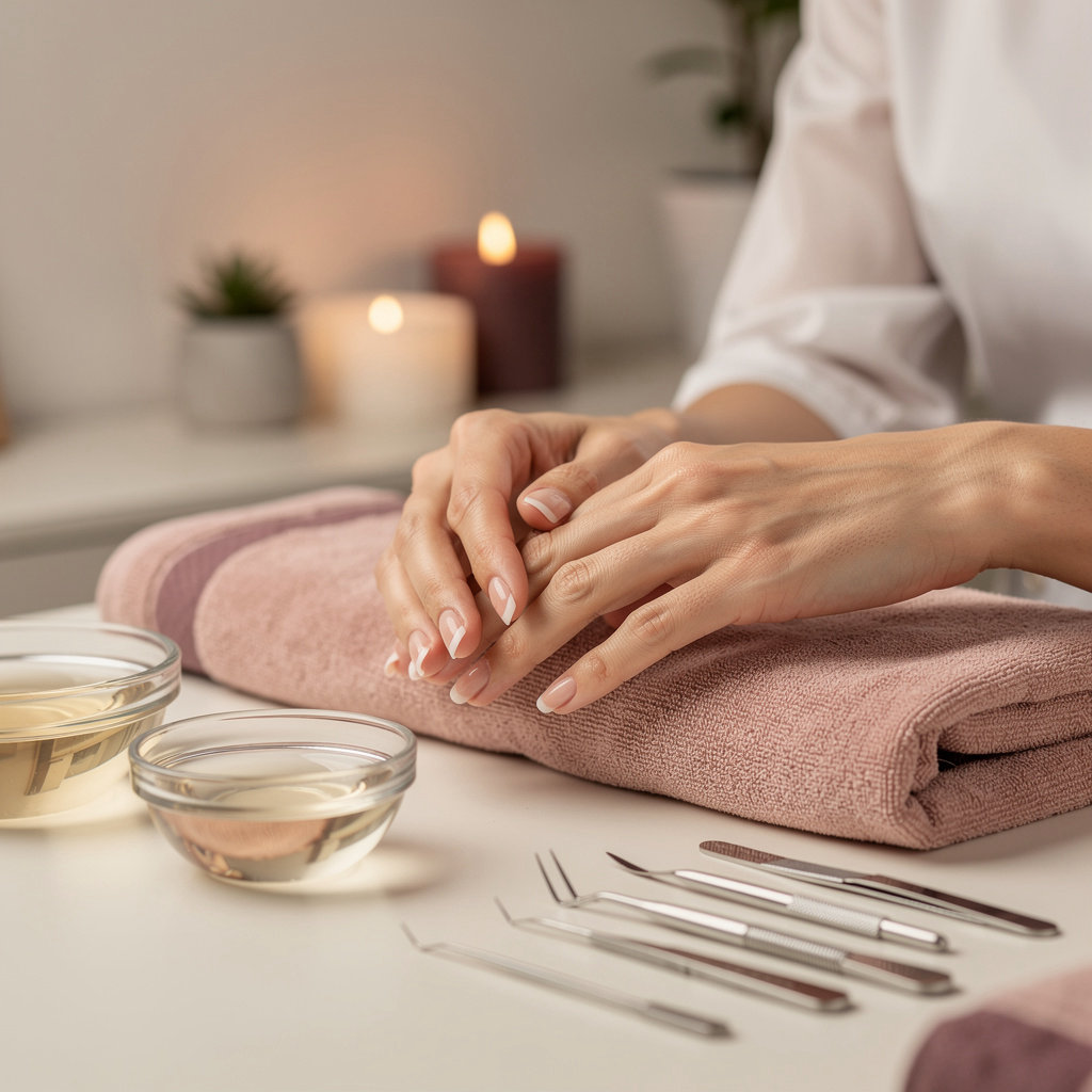 Crystal Beauty serene salon experience with professional nail care and relaxing spa atmosphere